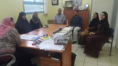 بعد تعليق الدوام لمدة ساعة - زيارة تضامنية لمدرسة أجيال الابتدائية بيافا 